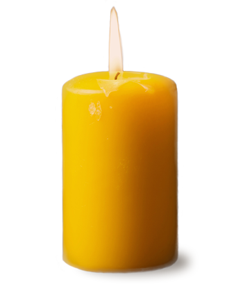 yellow candle